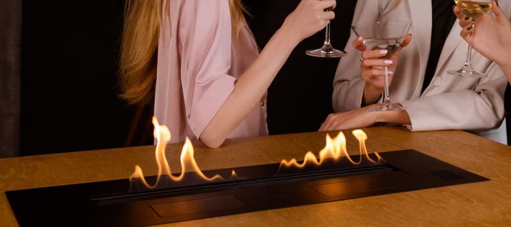 Party Around Bio Fuel Fireplace