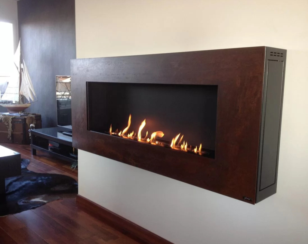 Built in fireplace